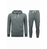 TopStar Home Suit Herren Erwachsene – Übergroßer Jogginganzug – Dick gewebt – Anthrazit
