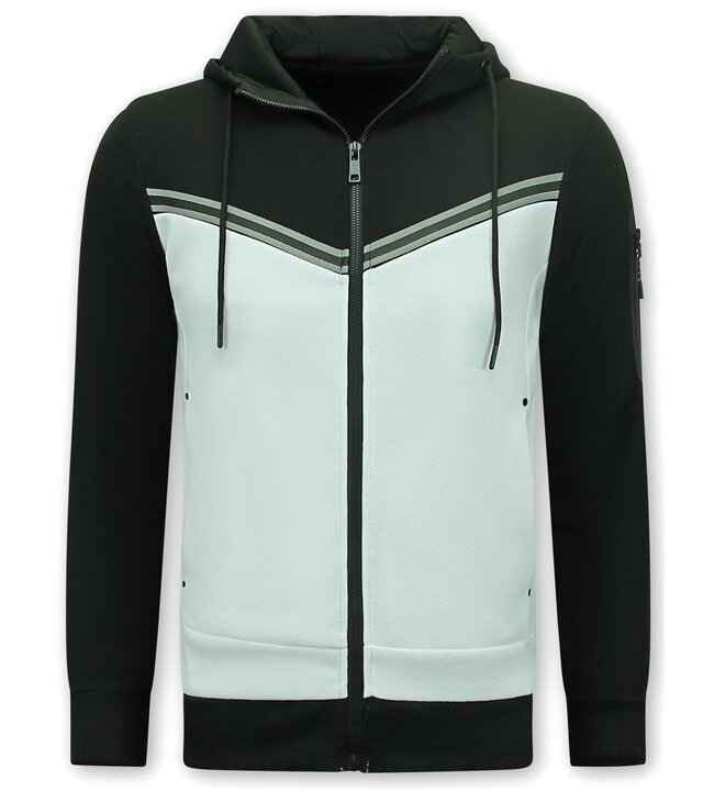 TopStar Sweatsuit Men - Herren Jogginganzug - 147 - Schwarz/Weiß