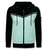 TopStar Herren-Trainingsanzüge – Jogginganzug Herren – 147 – Schwarz/Grün