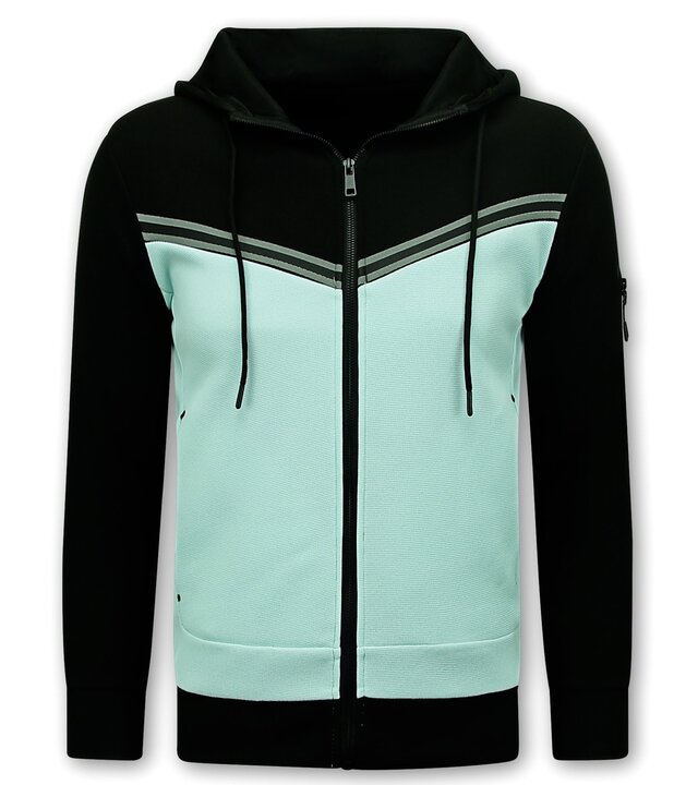 TopStar Herren-Trainingsanzüge – Jogginganzug Herren – 147 – Schwarz/Grün