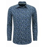 Bread & Buttons Bluse Herren Erwachsene - Herrenhemd Slim Fit - Blau