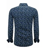 Bread & Buttons Bluse Herren Erwachsene - Herrenhemd Slim Fit - Blau