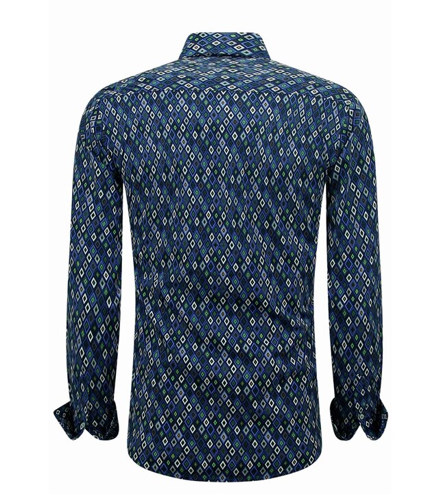 Bread & Buttons Bluse Herren Erwachsene - Herrenhemd Slim Fit - Blau