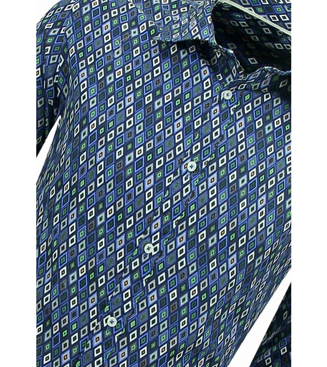 Bread & Buttons Bluse Herren Erwachsene - Herrenhemd Slim Fit - Blau