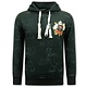 Herren-Hoodie mit Kapuze – Popeye – Schwarz