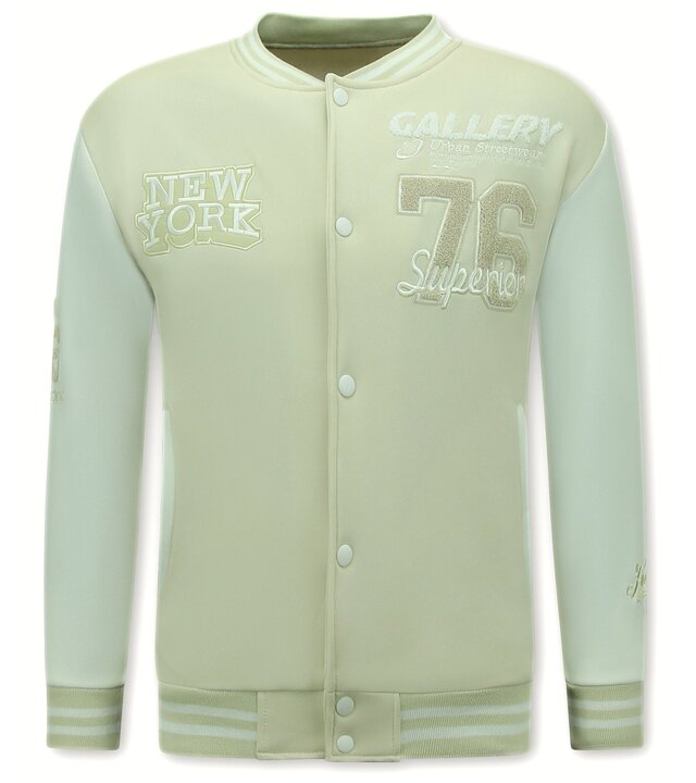 Enos Baseballjacke Herren – Varsity-Jacke – 902 – Beige