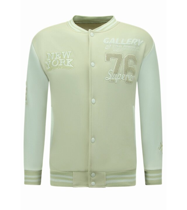 Enos Baseballjacke Herren – Varsity-Jacke – 902 – Beige