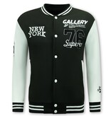 Enos Collegejacke Herren - Baseballjacke - 902 - Schwarz