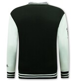 Enos Collegejacke Herren - Baseballjacke - 902 - Schwarz