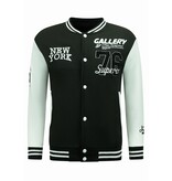 Enos Collegejacke Herren - Baseballjacke - 902 - Schwarz