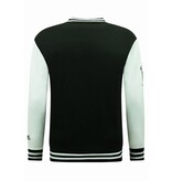 Enos Collegejacke Herren - Baseballjacke - 902 - Schwarz