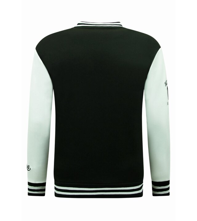 Enos Collegejacke Herren - Baseballjacke - 902 - Schwarz