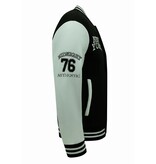 Enos Collegejacke Herren - Baseballjacke - 902 - Schwarz