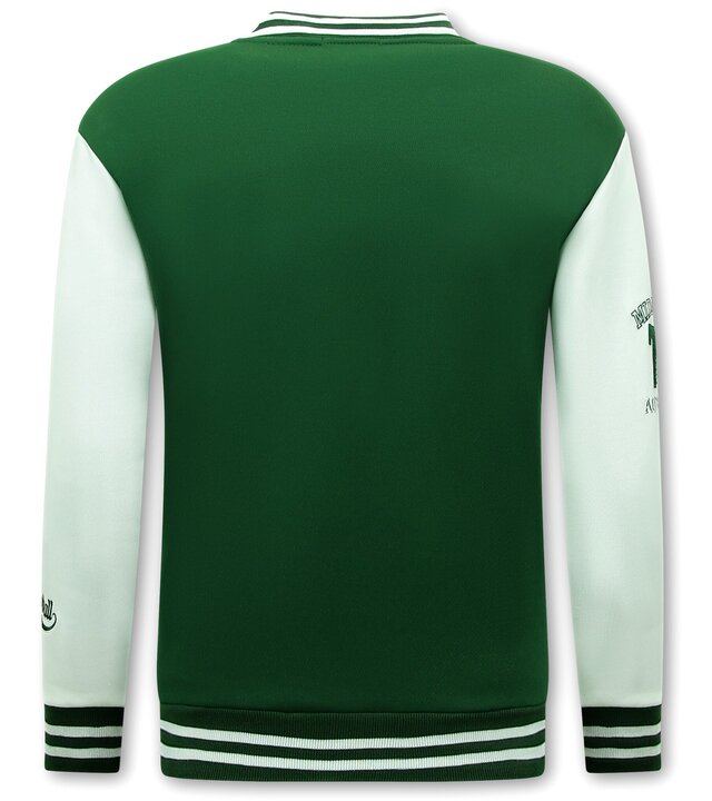 Enos Baseballjacke Herren – Collegejacke Herren – 902 – Grün