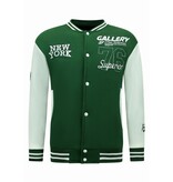 Enos Baseballjacke Herren – Collegejacke Herren – 902 – Grün