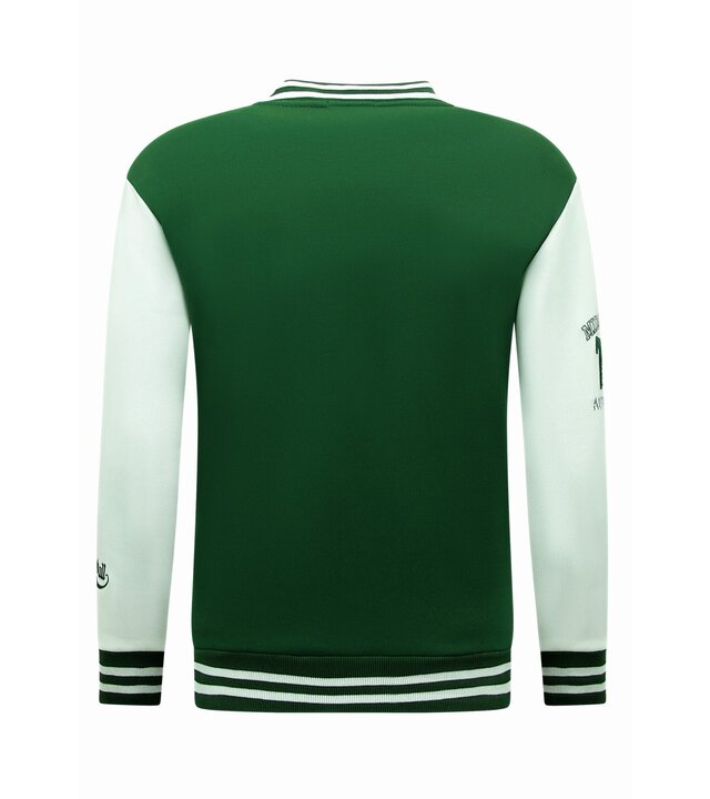 Enos Baseballjacke Herren – Collegejacke Herren – 902 – Grün