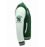 Enos Baseballjacke Herren – Collegejacke Herren – 902 – Grün