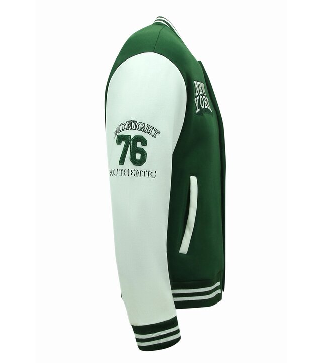 Enos Baseballjacke Herren – Collegejacke Herren – 902 – Grün
