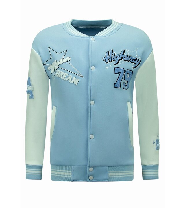 Enos Baseballweste Herren – Collegeweste – 903 – Blau