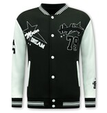 Enos Varsity Vest Herren – Baseballjacke – 903 – Schwarz Enos Varsity Vest Herren – Baseballjacke – 903 – Schwarz