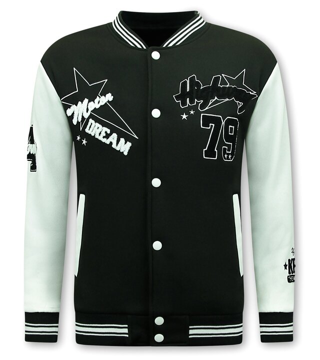 Enos Varsity Vest Herren – Baseballjacke – 903 – Schwarz