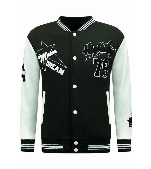 Enos Varsity Vest Herren – Baseballjacke – 903 – Schwarz