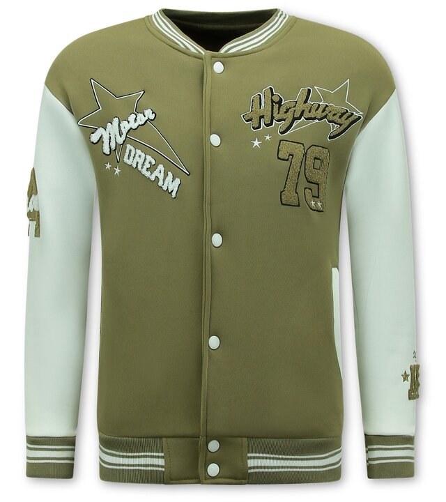 Enos Baseballjacke - Collegejacke Herren - 903 - Braun