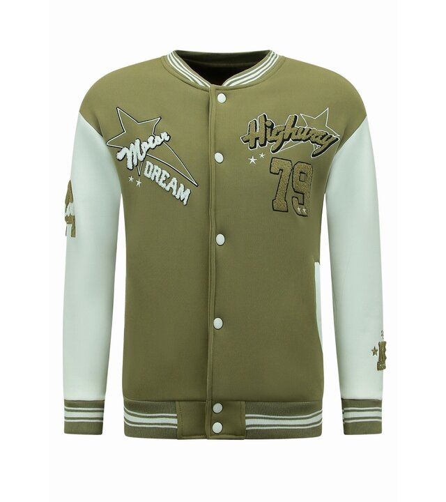 Enos Baseballjacke - Collegejacke Herren - 903 - Braun