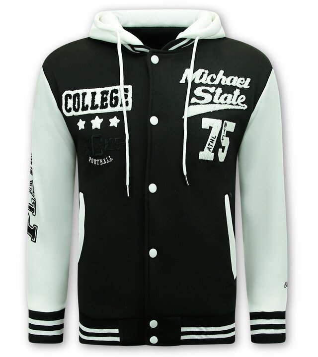 Enos College-Weste mit Kapuze – 905 – Schwarz