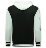 Enos College-Weste mit Kapuze – 905 – Schwarz Enos College-Weste mit Kapuze – 905 – Schwarz