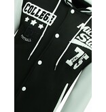 Enos College-Weste mit Kapuze – 905 – Schwarz Enos College-Weste mit Kapuze – 905 – Schwarz