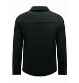 Enos Herren-Flanell-Overshirt mit Taschen – 501 – Schwarz