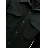 Enos Herren-Flanell-Overshirt mit Taschen – 501 – Schwarz