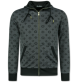 TopStar Trainingsanzug Herren - Jogginganzug Herren Erwachsene - Heimanzug Herren - Twinset - 5036 - Grau