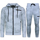 ICON Twinset - Trainingsanzüge Herren - Jogginganzug Herren Erwachsene - Heimanzug - 3790 - Weiß