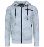 TopStar ICON Twinset - Trainingsanzüge Herren - Jogginganzug Herren Erwachsene - Heimanzug - 3790 - Weiß