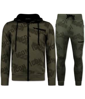 TopStar ICON Twinset - Jogginganzug Herren Erwachsene - Trainingsanzüge Herren - Heimanzug - 3790 - Grau