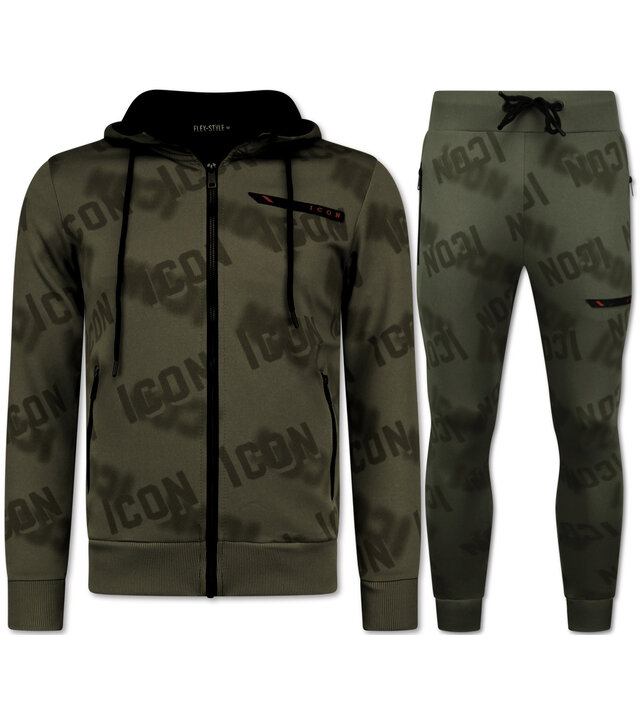 TopStar ICON Twinset - Jogginganzug Herren Erwachsene - Trainingsanzüge Herren - Heimanzug - 3790 - Grau