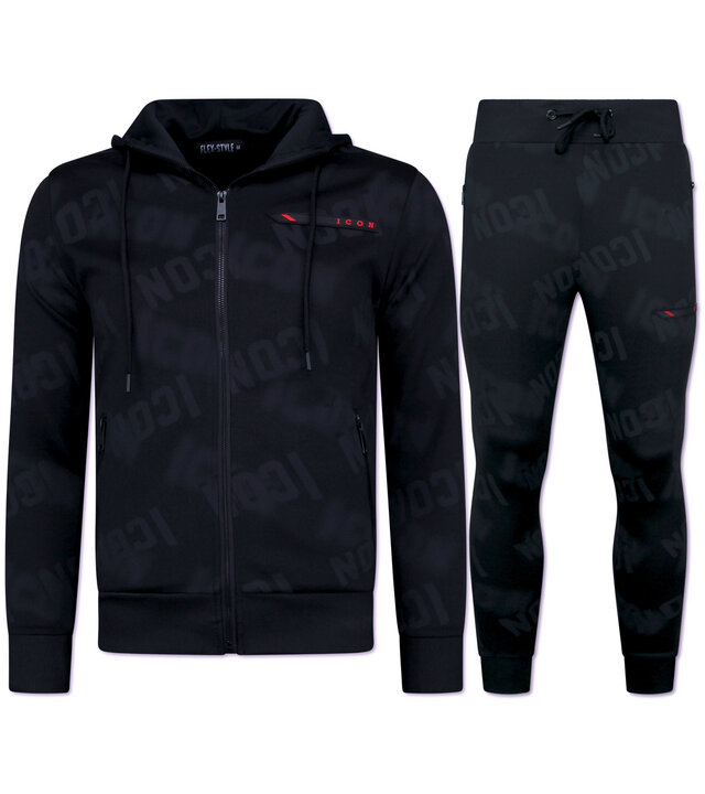 TopStar ICON Jogginganzug Herren - Trainingsanzüge Herren - Trainingsanzug Herren - 3790 - Schwarz