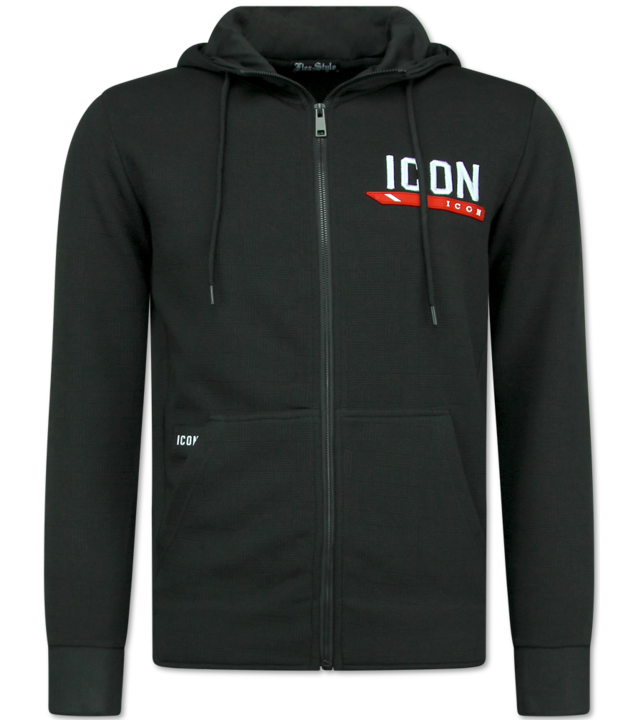 TopStar Trainingsanzug ICON - Jogginganzug Herren - Heimanzug Herren Erwachsene - 3877 - Schwarz