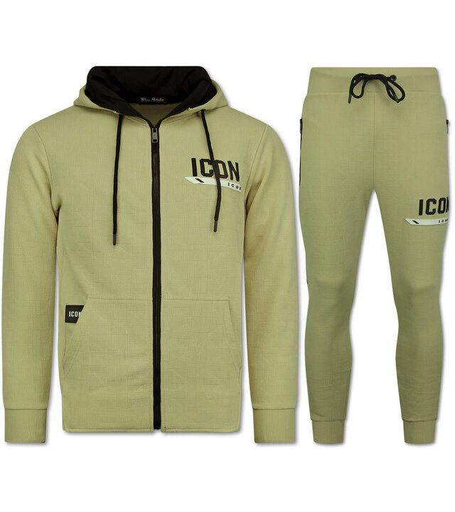 TopStar Jogginganzug ICON - Trainingsanzug Herren - Heimanzug Herren Erwachsene - 3877 - Braun