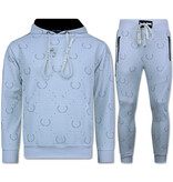 TopStar Jogginganzug Erwachsene - Trainingsanzug Herren - Twinset Herren - 3955 - Weiß