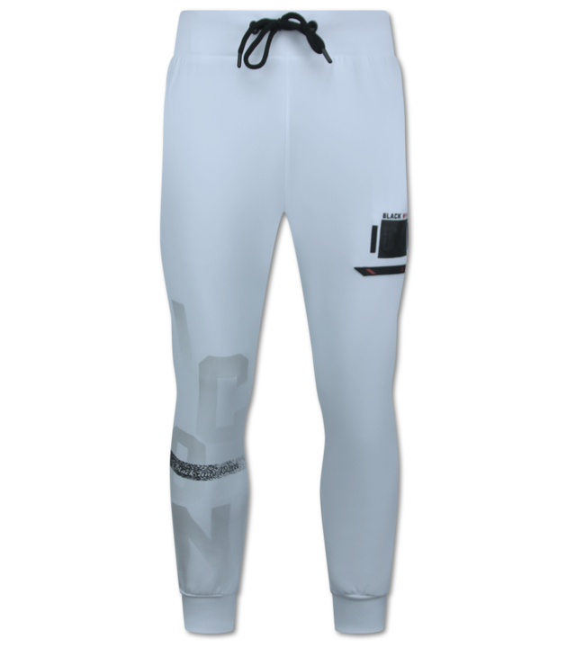 TopStar ICON Sweater Twinset Black Print - Jogginganzug Herren Erwachsene - Trainingsanzüge Herren - Heimanzug - 3789 - Weiß