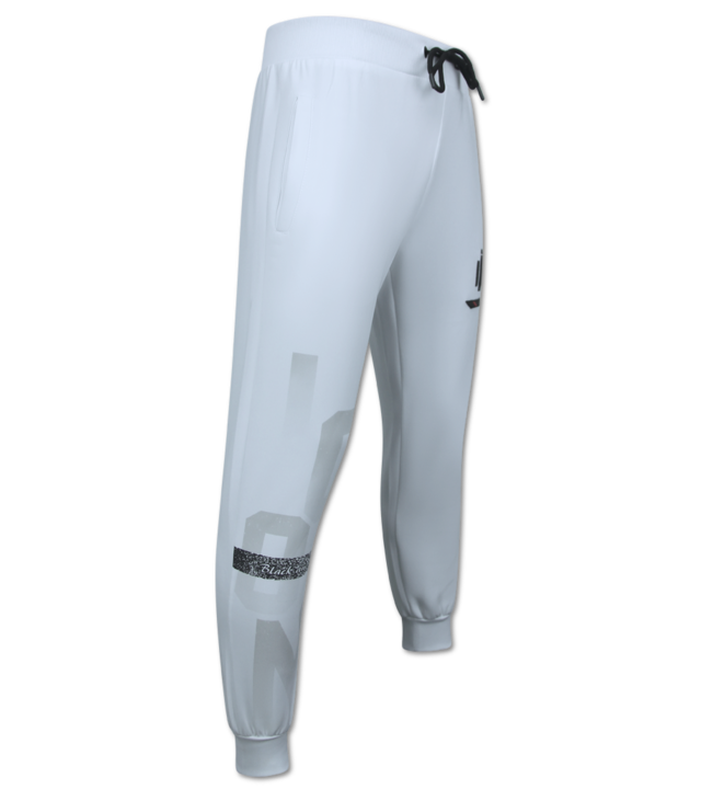 TopStar ICON Sweater Twinset Black Print - Jogginganzug Herren Erwachsene - Trainingsanzüge Herren - Heimanzug - 3789 - Weiß