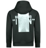 TopStar ICON Hoodie Silver Print - Jogginganzug Herren Erwachsene - Trainingsanzüge Herren - 3789 - Schwarz