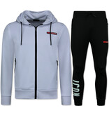 TopStar ICON Jogginganzüge Herren - Trainingsanzüge - Heimanzüge Herren Erwachsene - 11759 - Weiß/Schwarz