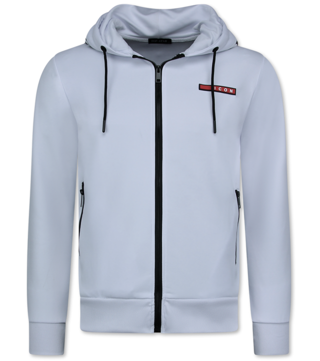 TopStar ICON Jogginganzüge Herren - Trainingsanzüge - Heimanzüge Herren Erwachsene - 11759 - Weiß/Schwarz