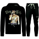 Tupac Trainingsanzüge Herren - Jogginganzug Herren 2Pac - Heimanzug Herren - 3390 - Schwarz