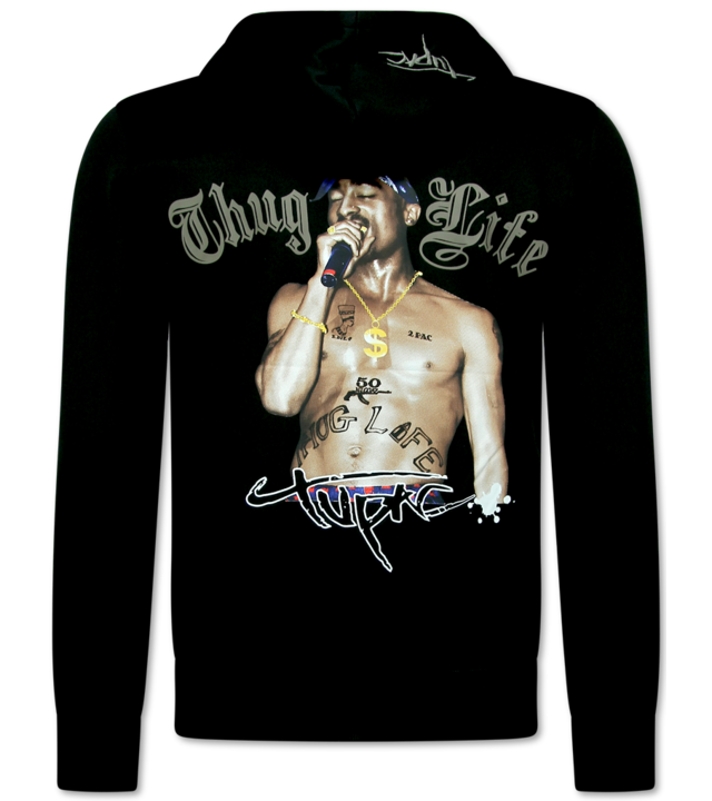 TopStar Tupac Trainingsanzüge Herren - Jogginganzug Herren 2Pac - Heimanzug Herren - 3390 - Schwarz