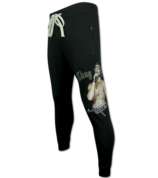 TopStar Tupac Trainingsanzüge Herren - Jogginganzug Herren 2Pac - Heimanzug Herren - 3390 - Schwarz